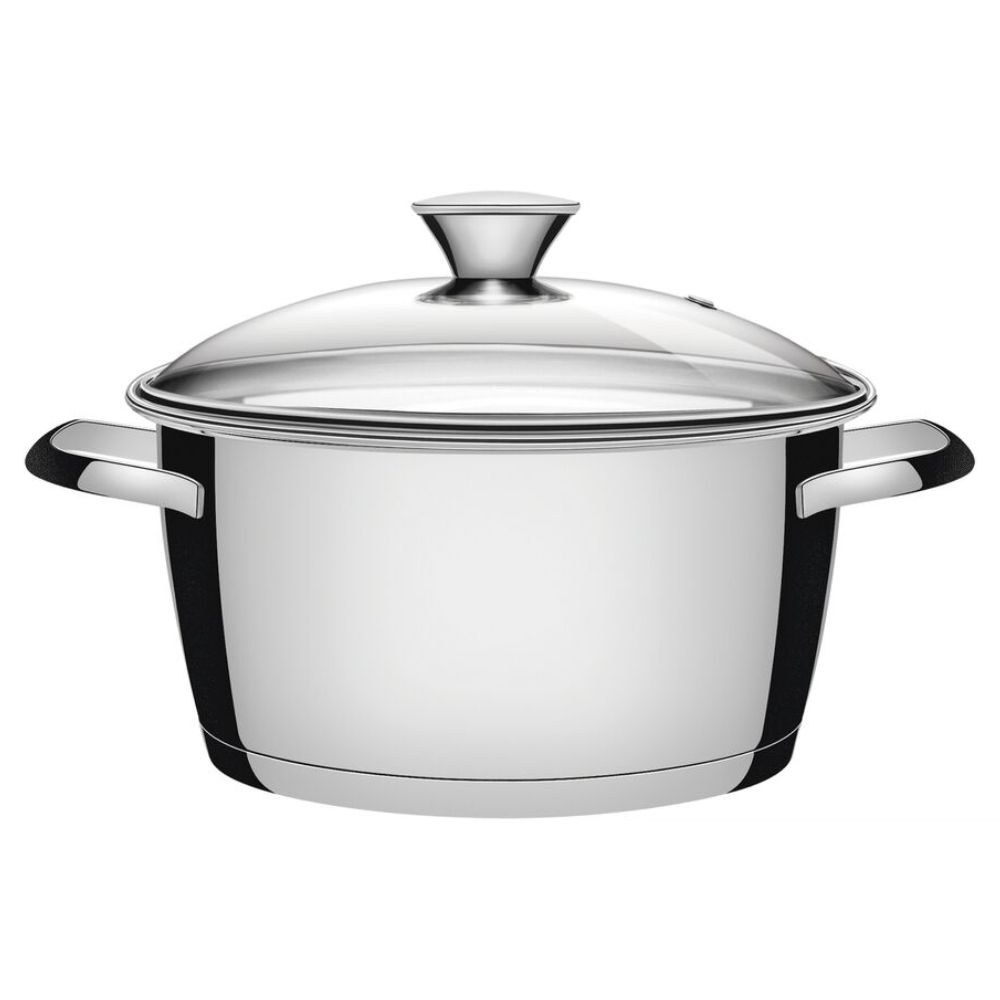 Caçarola Funda Tramontina Allegra em Aço Inox com Fundo Triplo