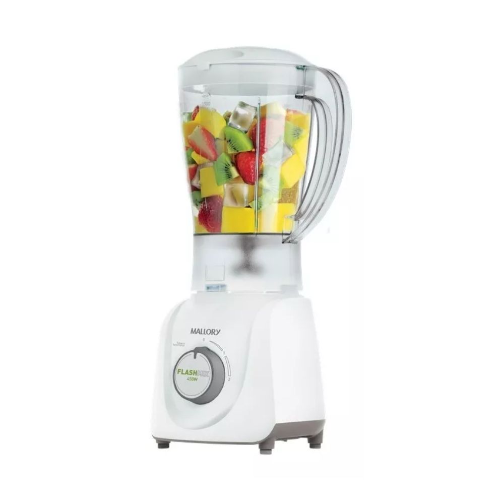 Liquidificador Mallory Flash Mix Branco/Cinza 2,1 Litros