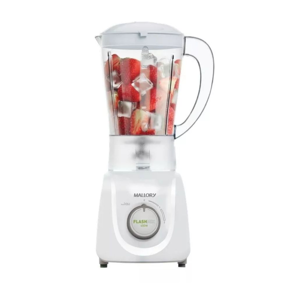Liquidificador Mallory Flash Mix Branco/Cinza 2,1 Litros