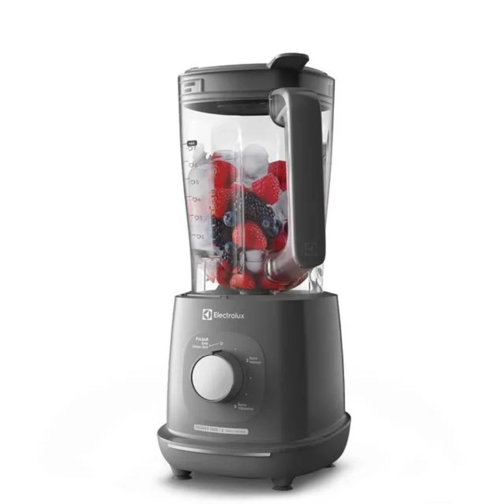 Liquidificador Electrolux 1000W 2.7L Efficient TriForce 5 Velocidades Cinza