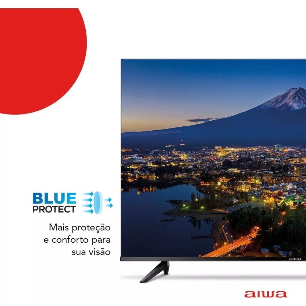 Smart TV AIWA 32” Android HD Borda Ultrafina AWS-TV-32-BL-02