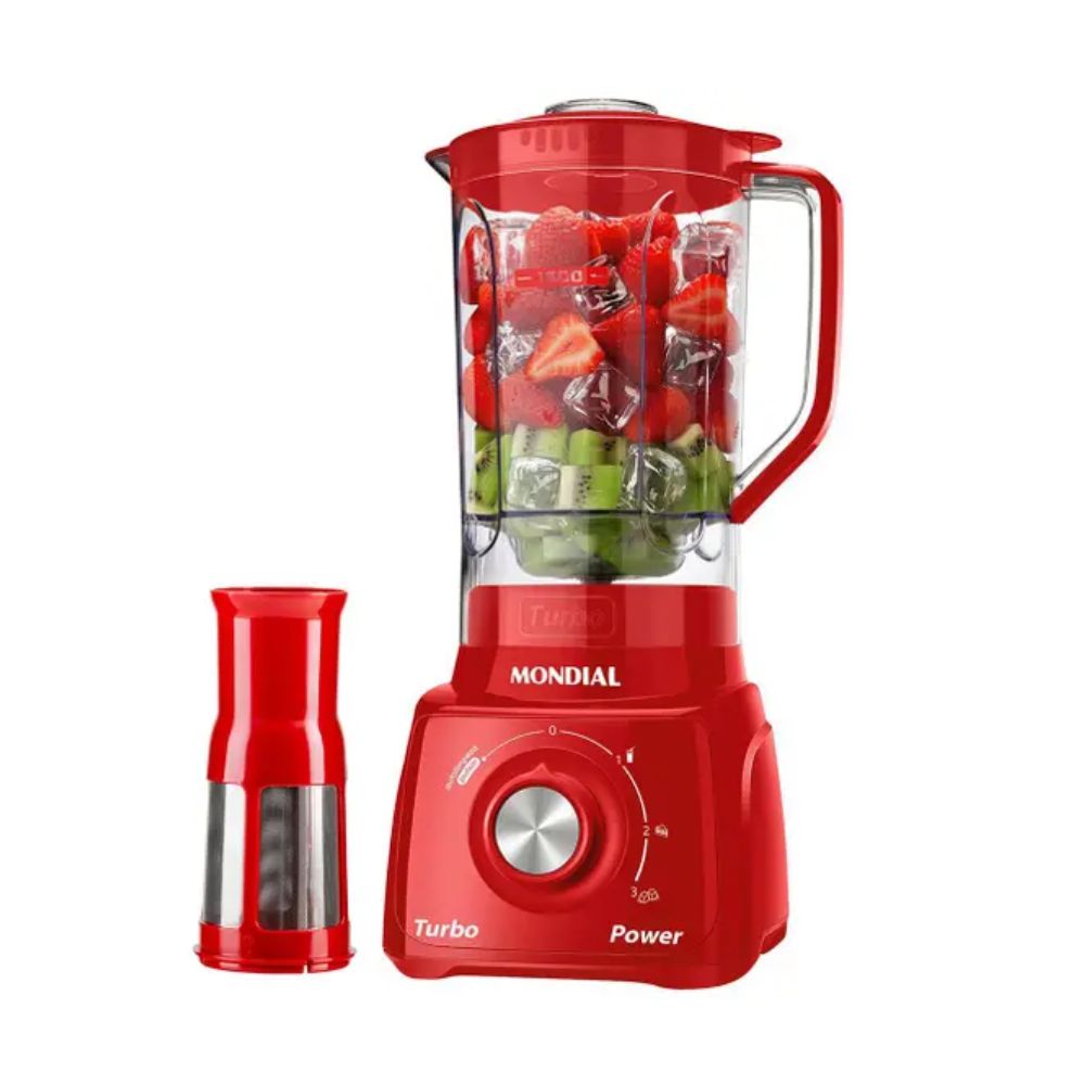 Liquidificador Mondial Turbo Power L-99FR 500W Vermelho