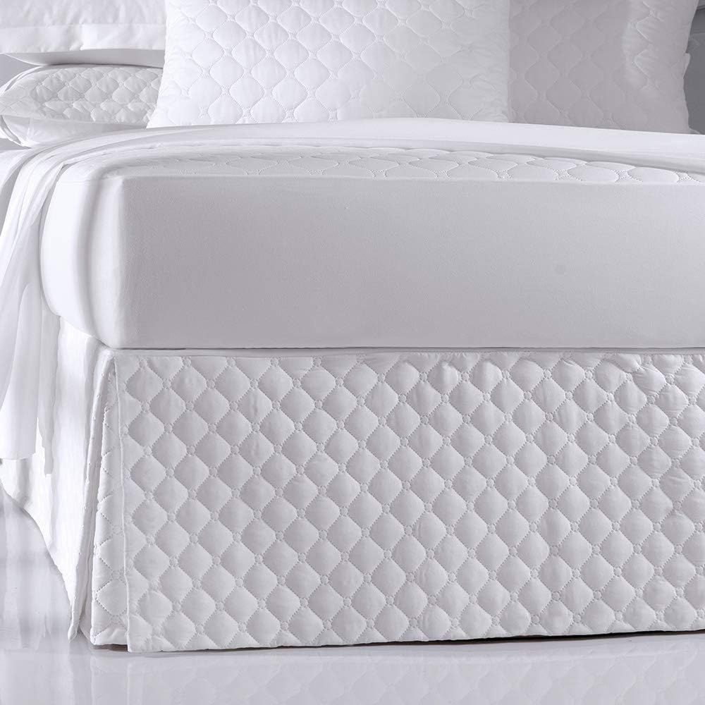 Saia Box Petit Poa Queen Solteiro 88x188x35cm Branco Altenburg