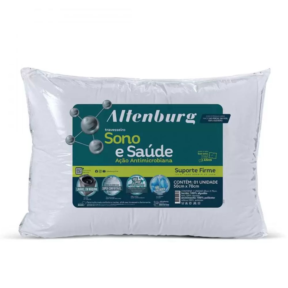 Travesseiro Sono e Saúde 50cm x 70cm Altenburg