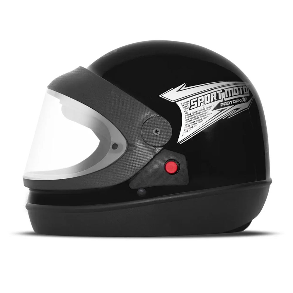 Capacete Protork SM Sport Moto Tamanho 60 Preto