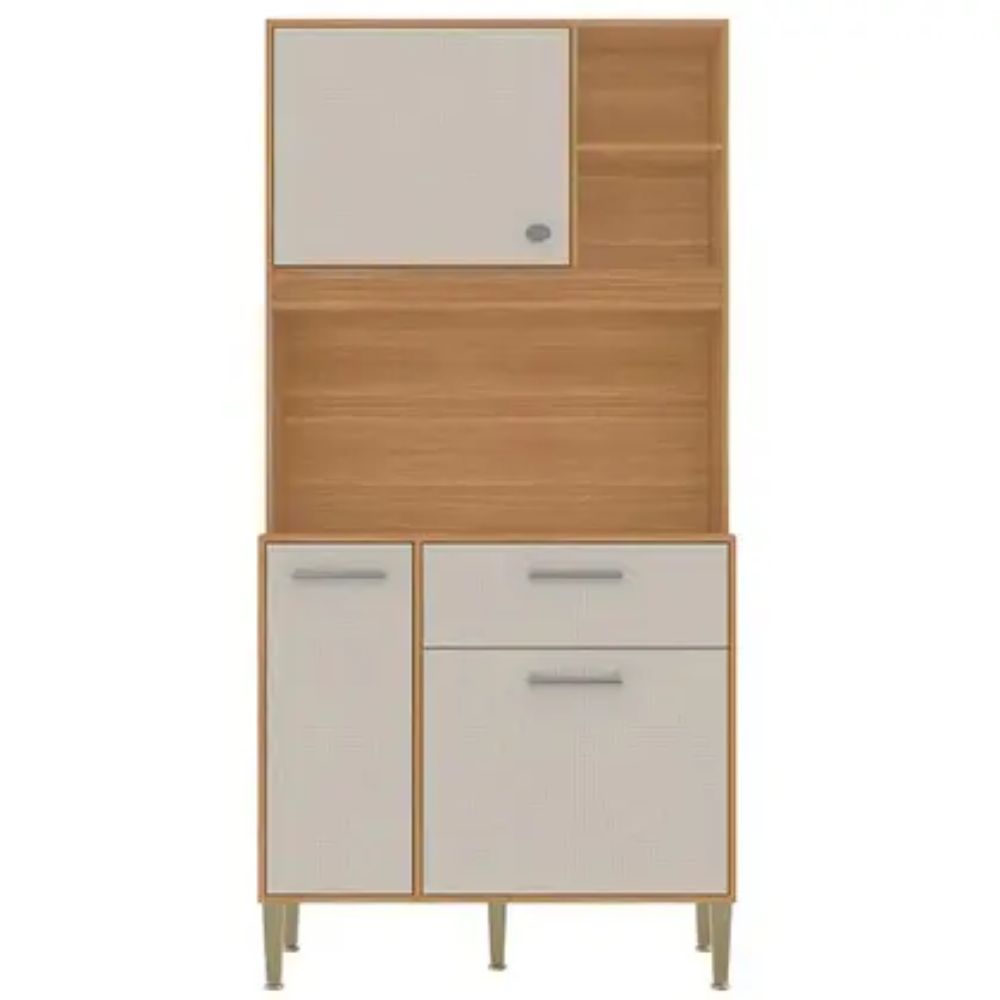 Cozinha Compacta Zen Kits Paraná 3 Portas 1 Gaveta