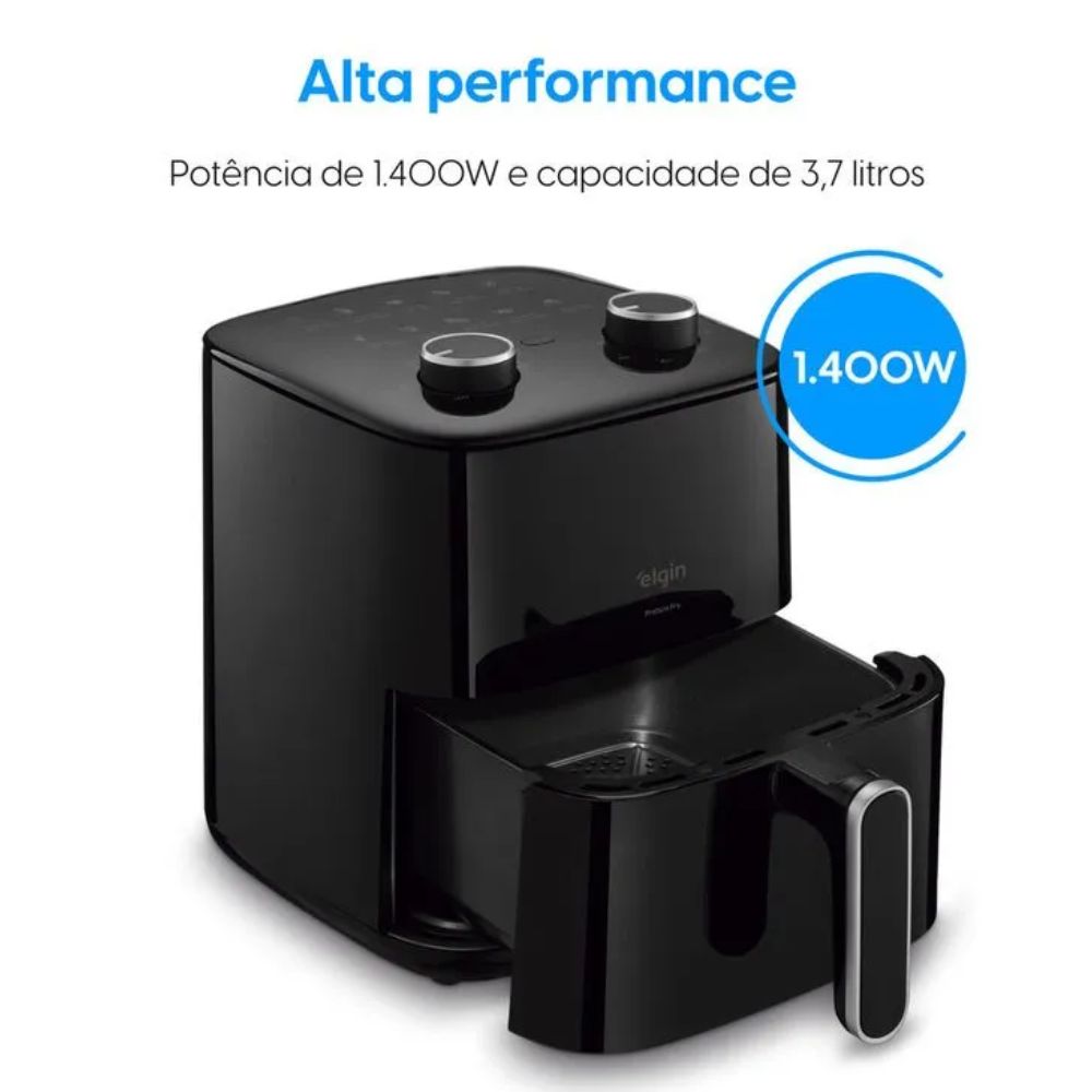 Fritadeira Airfryer Elgin Prática Fry Preto 220V