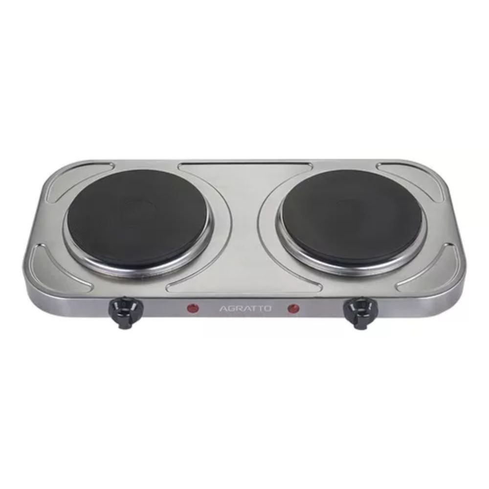 Fogão Elétrico de Mesa 2 Bocas 2000W Agratto FM-02 220V