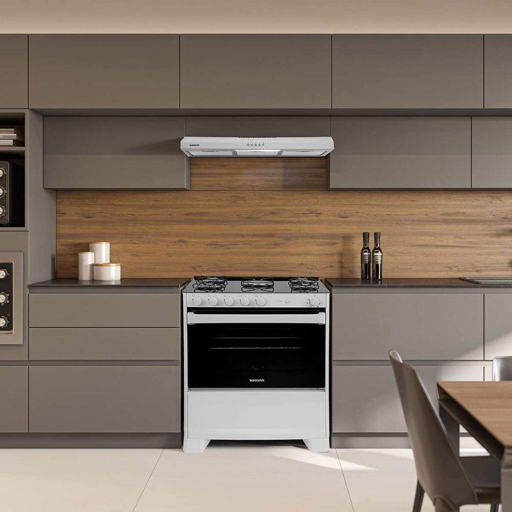 Depurador De Ar Suggar Slim 80cm 3 Velocidades Branco 220V DPS182BR