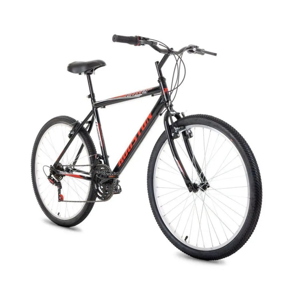 Bicicleta Houston Foxer Hammer Aro 26 Aço Carbono 21 Marchas Preto