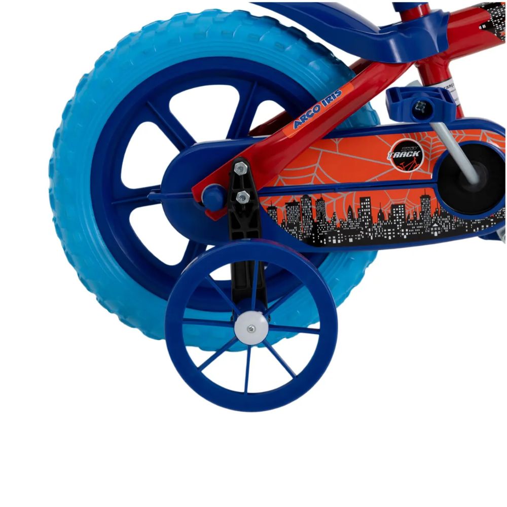 Bicicleta Infantil Track Aro 12 Azul/Vermelho