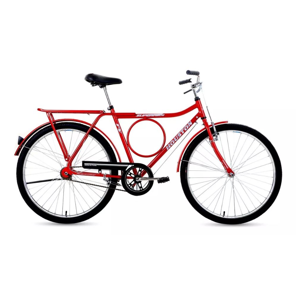 Bicicleta Houston Super Forte FV Aro 26 Vermelha