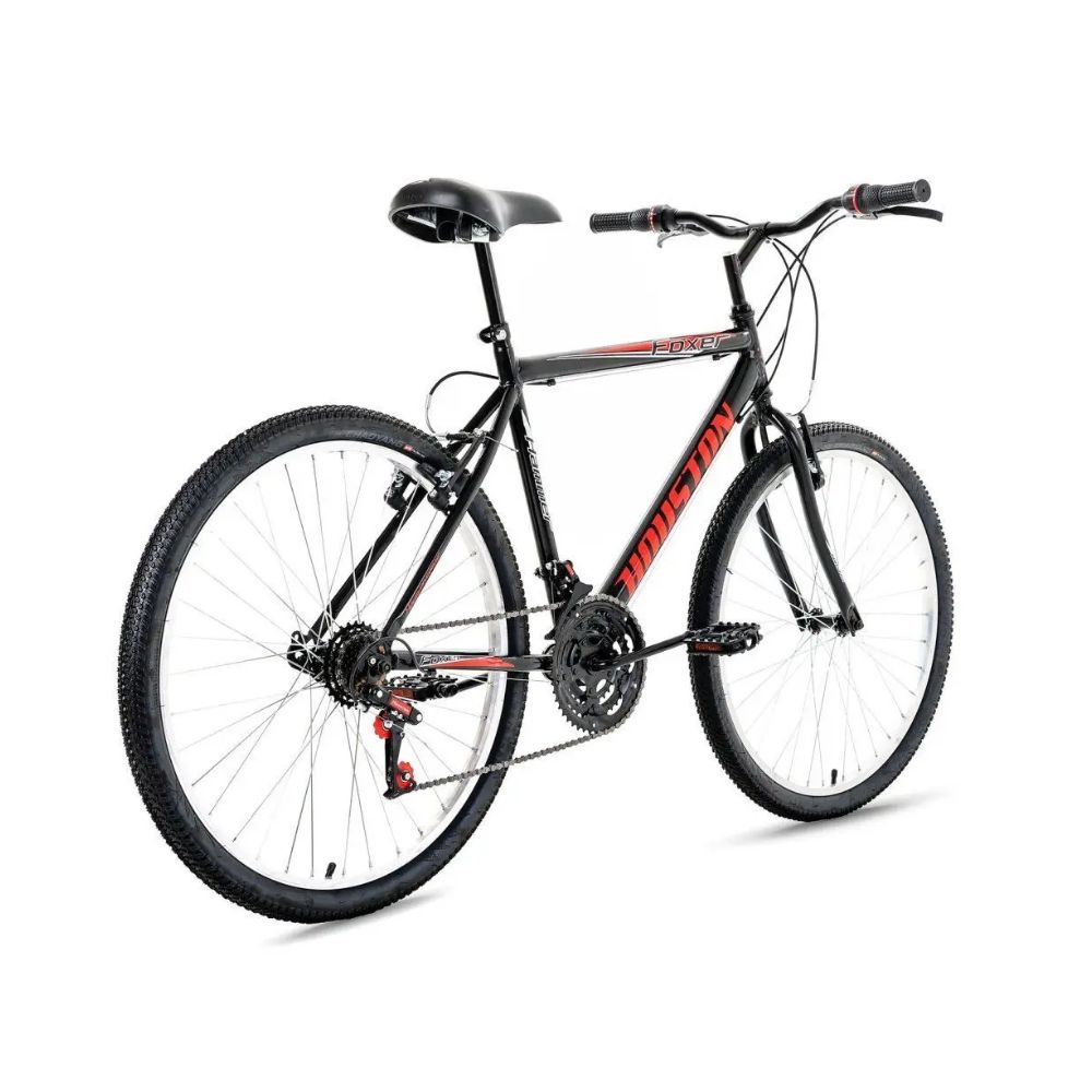 Bicicleta Houston Foxer Hammer Aro 26 Aço Carbono 21 Marchas Preto