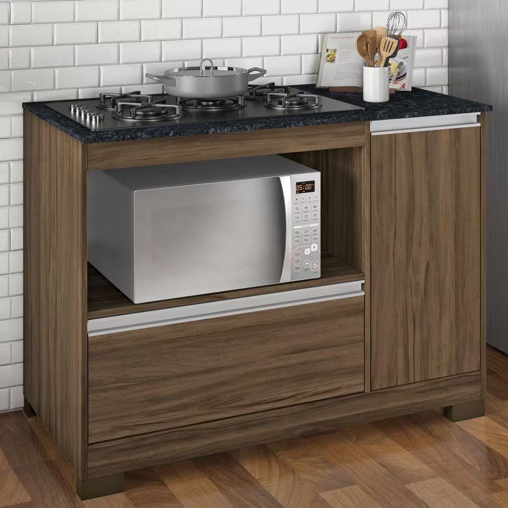 Balcao Notavel Cooktop Nt 3050 Ref 222 Nogal Trend/gran