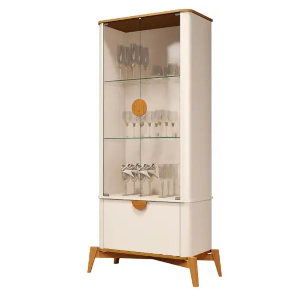 Cristaleira Bechara Buriti Off White/Nature