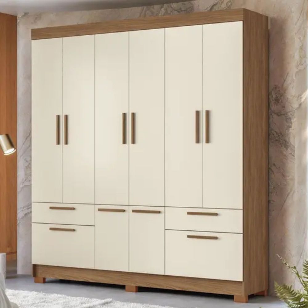 Guarda-Roupa Casal Curitiba 8 Portas 4 Gavetas Santos Andirá