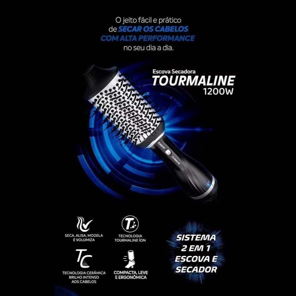 Escova Taiff  Oval Tourmaline 220V