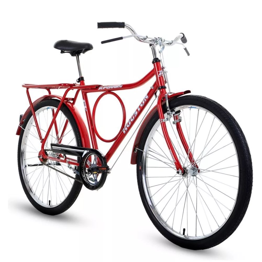 Bicicleta Houston Super Forte FV Aro 26 Vermelha