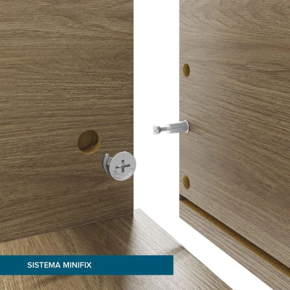 Guarda-Roupa Casal 6 Portas Rimo New Guarapari Branco
