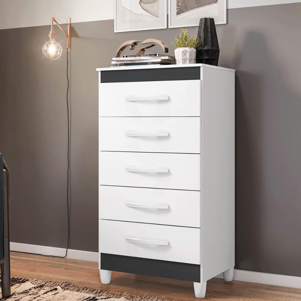 Cômoda 5 gavetas Esmeralda Multiflex Móveis Albatroz
