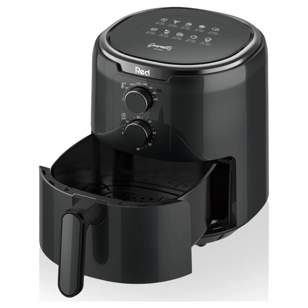 Fritadeira Sem Óleo Red Gourmet II Red 4,2 Litros 1300W Preta