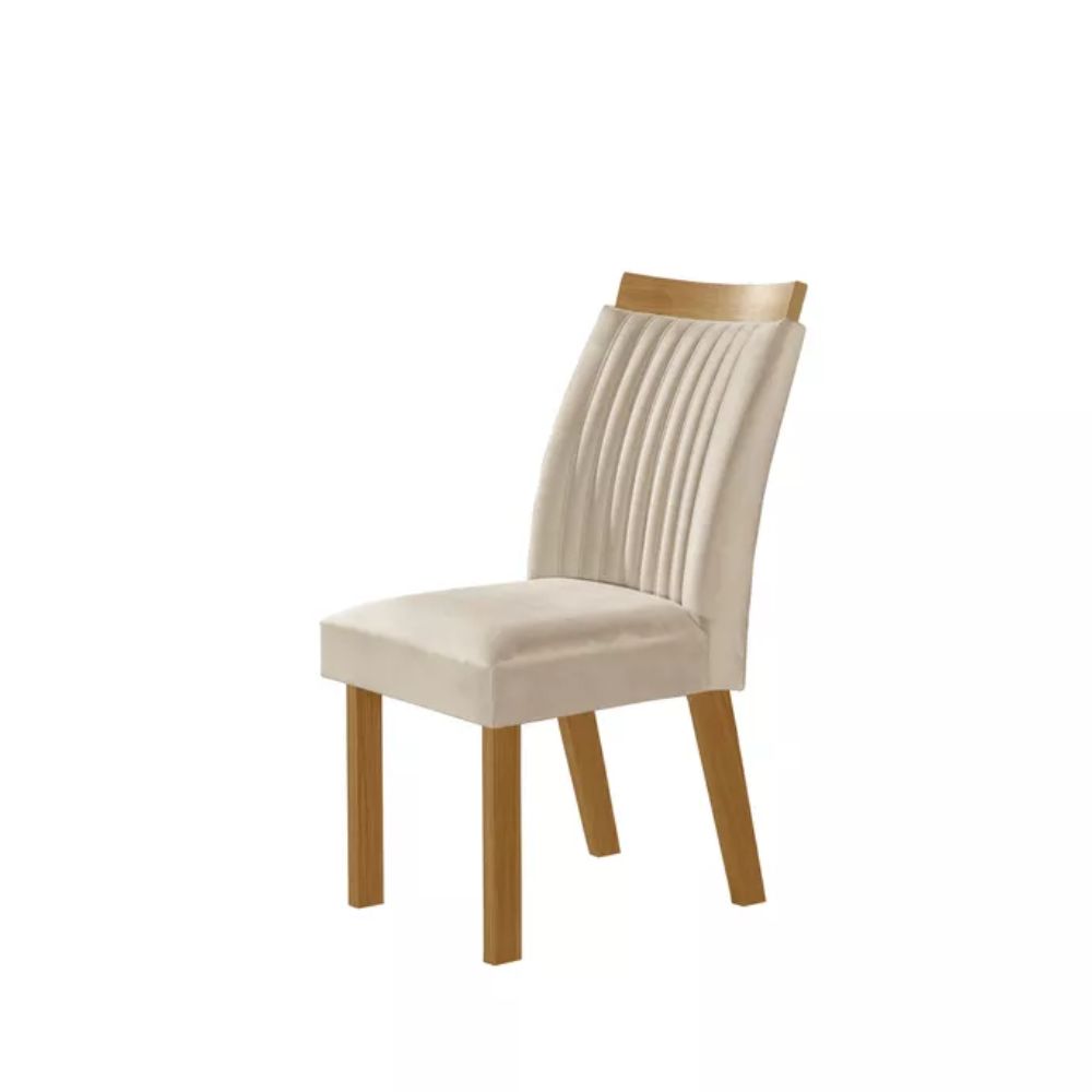 Conjunto de Mesa de Jantar LJ Dara com 6 Cadeiras Suedy