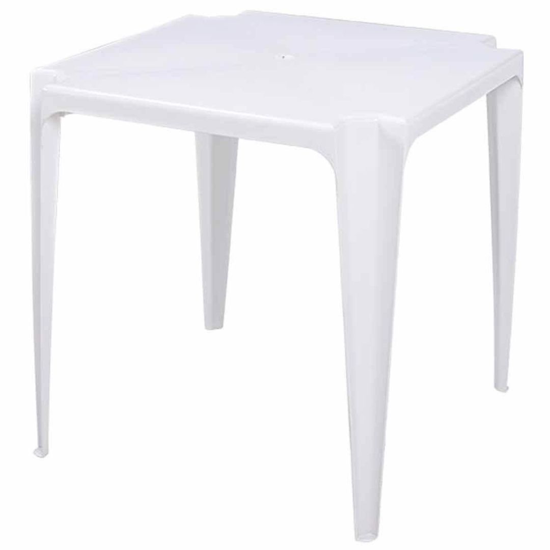 Mesa Plastica Mor 70x70 Branca