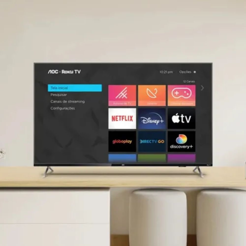 Smart TV AOC LED 50” 4K Roku 50U7045/78G