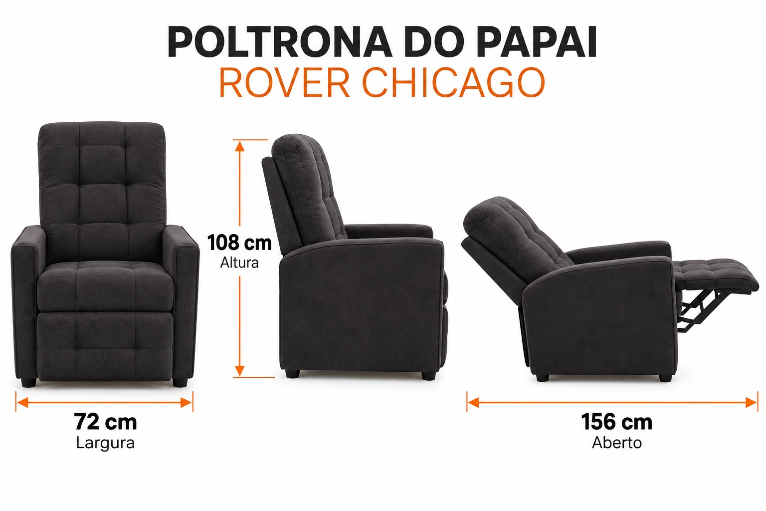 Poltrona do Papai Rover Chicago