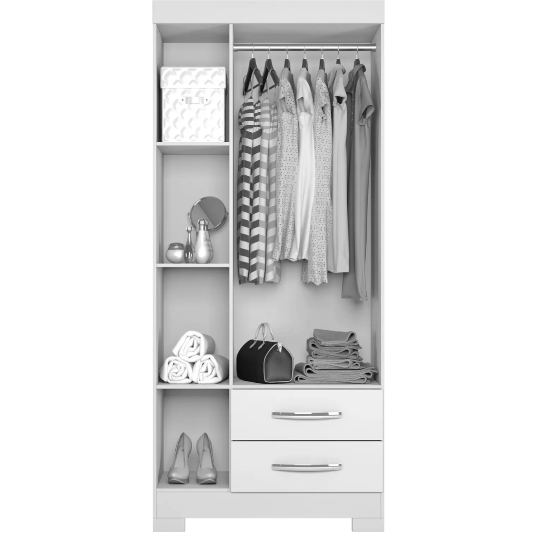 Guarda Roupa Notavel Nt 5000 Ref 241 3 Portas Freijo Trend/Off White