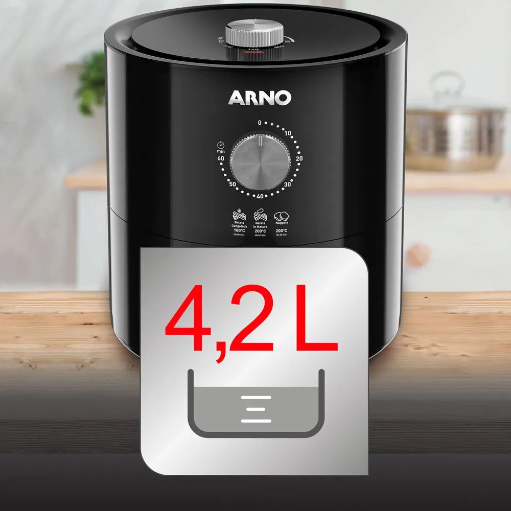 Fritadeira Arno EY1158B2 Ultra Black Mecânica 4,2 Litros