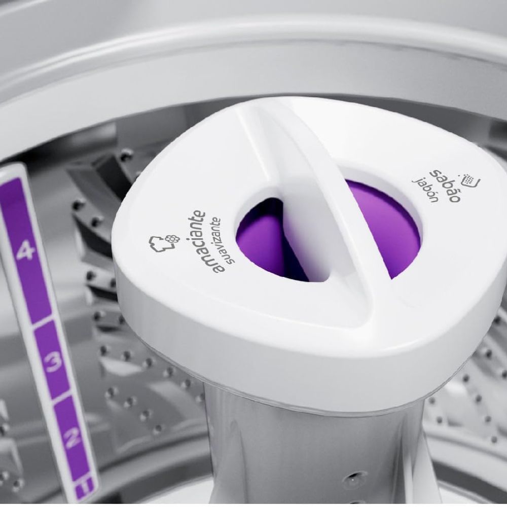 Lavadora Consul Automática 12kg CWH12 Inox Branco