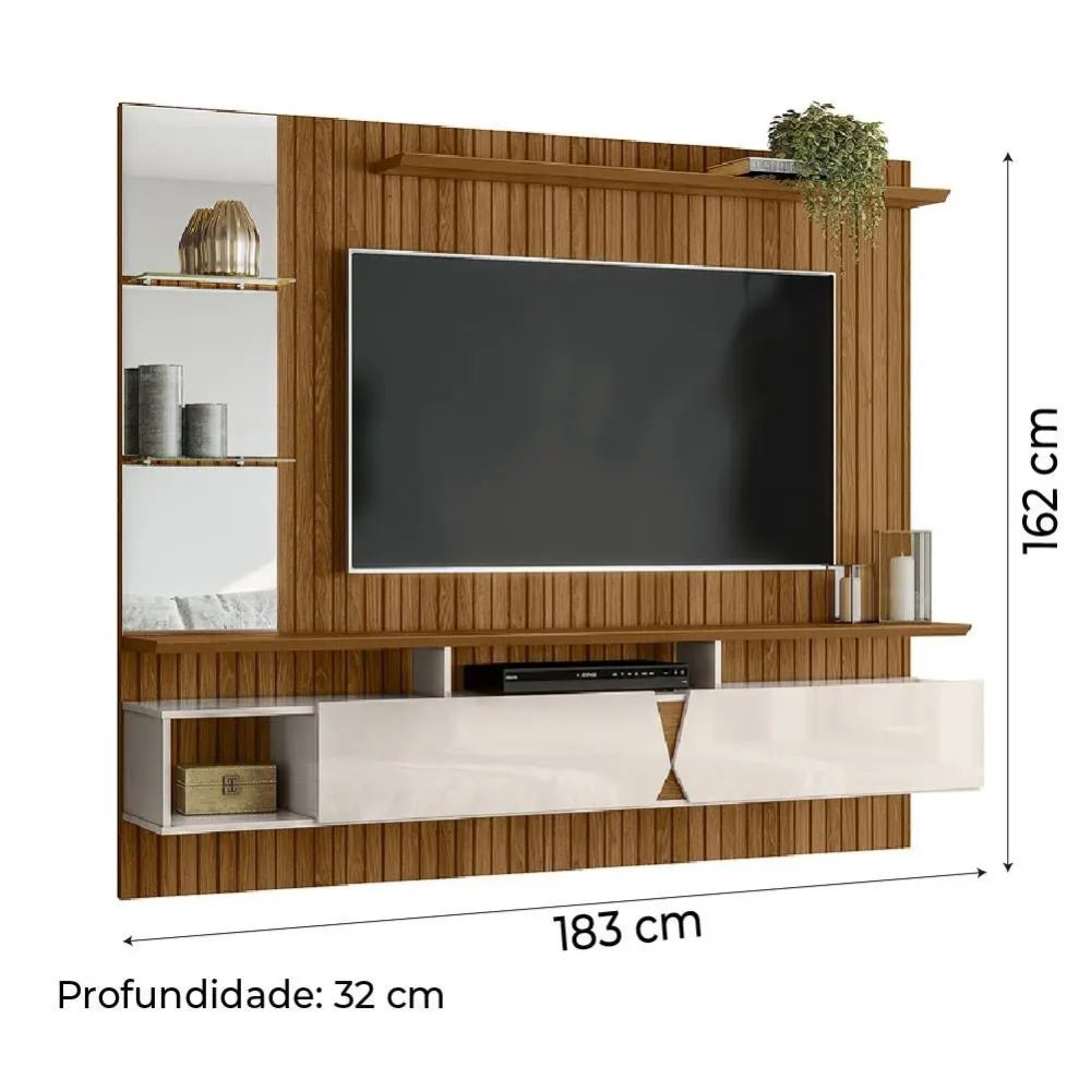 Painel Lukaliam Intense Freijo Ripado/Off White