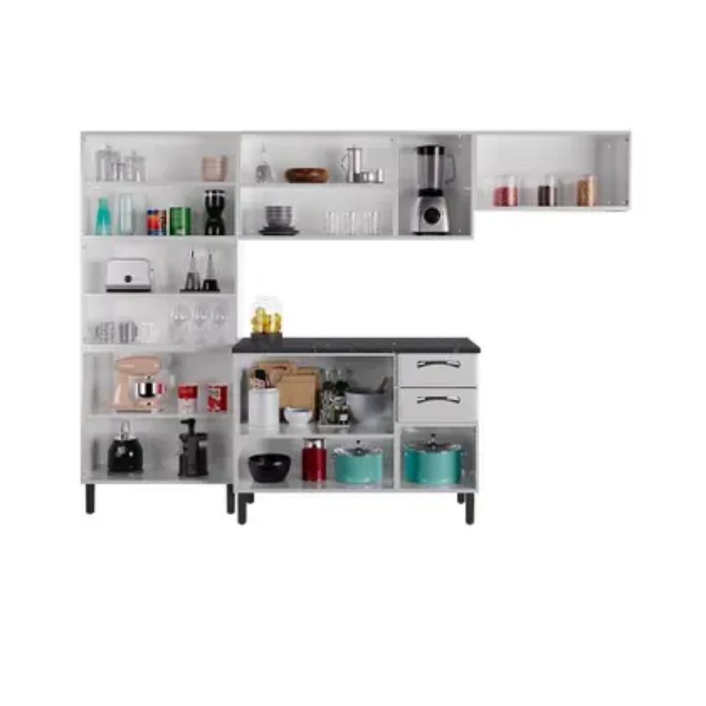 Cozinha Completa Itatiaia New Premium 280cm Branca