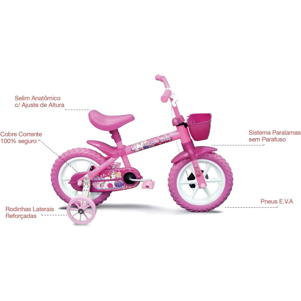 Bicicleta Aro 12 Arco Íris Track Bikes