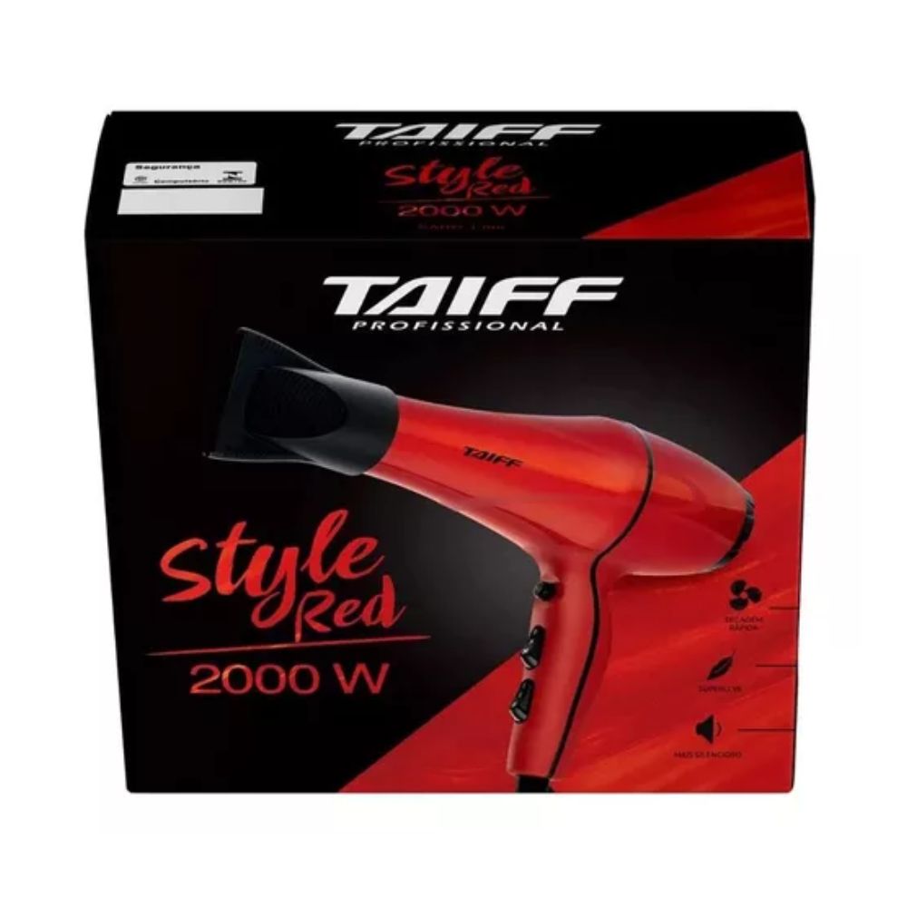 Secador Taiff Style 2000W 220V Vermelho Tiffany