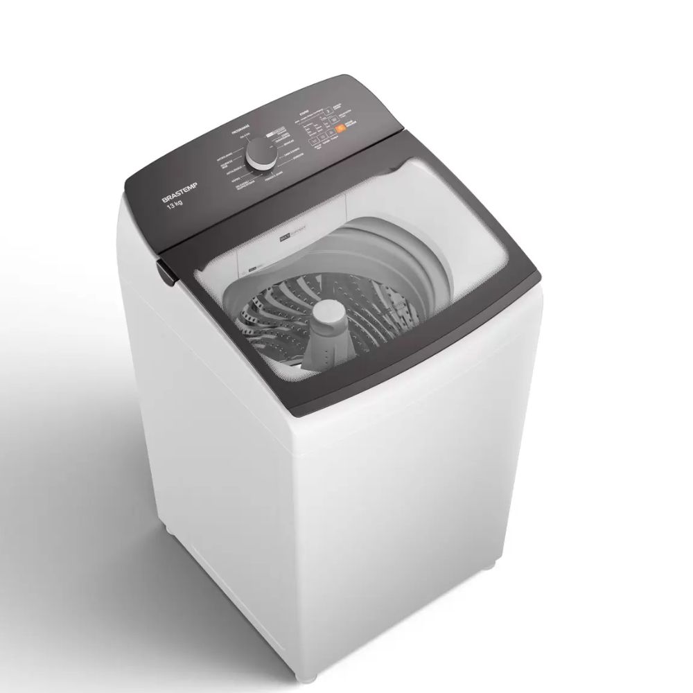 Lavadora Brastemp BWK13 Cesto Inox 13 kg Branco