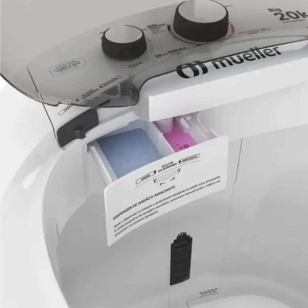 Lavadora Mueller Big 20,1kg Branco