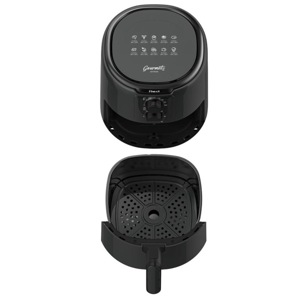 Fritadeira Sem Óleo Red Gourmet II Red 4,2 Litros 1300W Preta