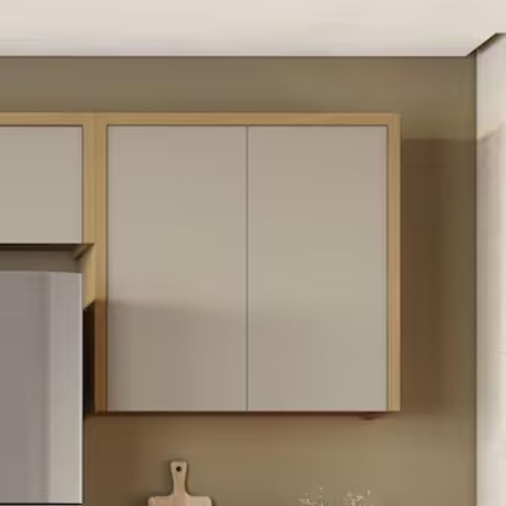 Armário Nesher Condessa 2 Portas 80cm Carvalho/Greige