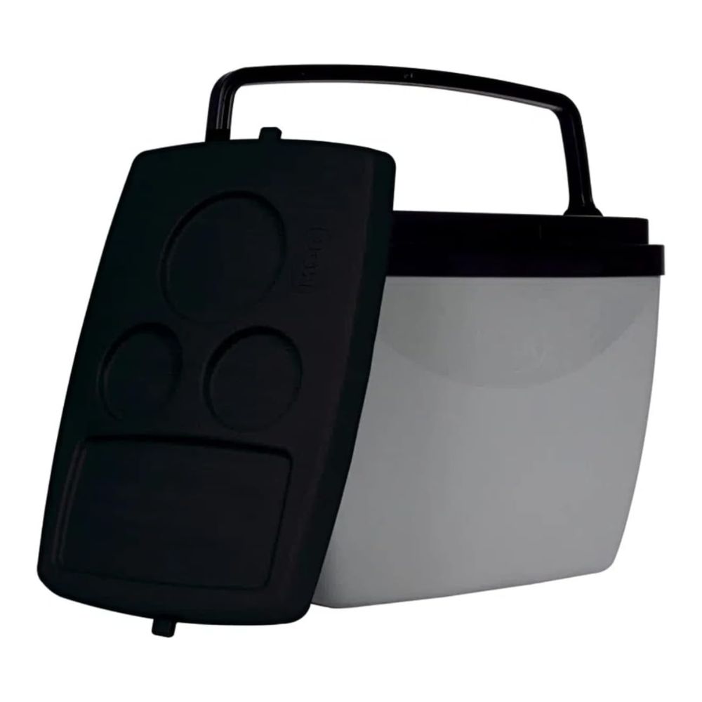 Caixa Térmica Mor  18L Cinza Com Preto