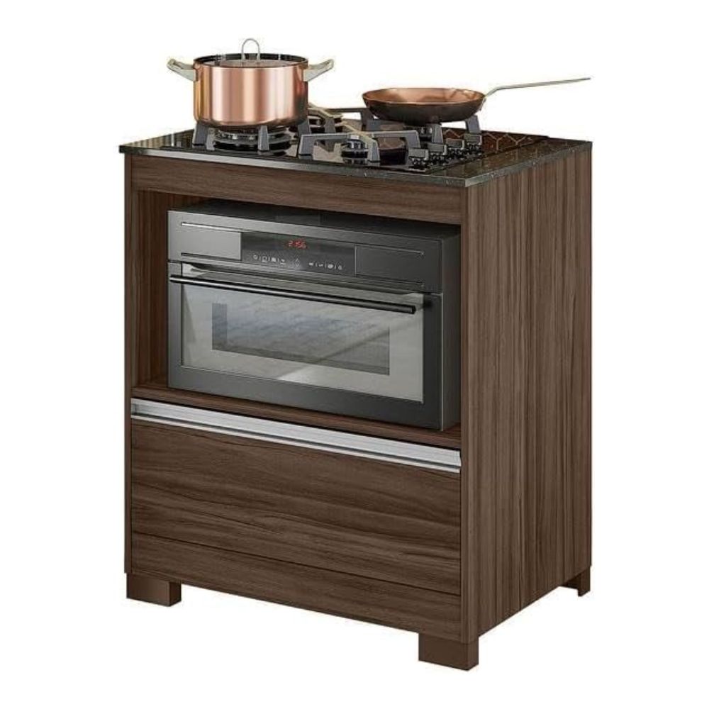Balcão Cooktop para fogão de até 4 Bocas 1 Gaveta NT 3110 Notável Móveis