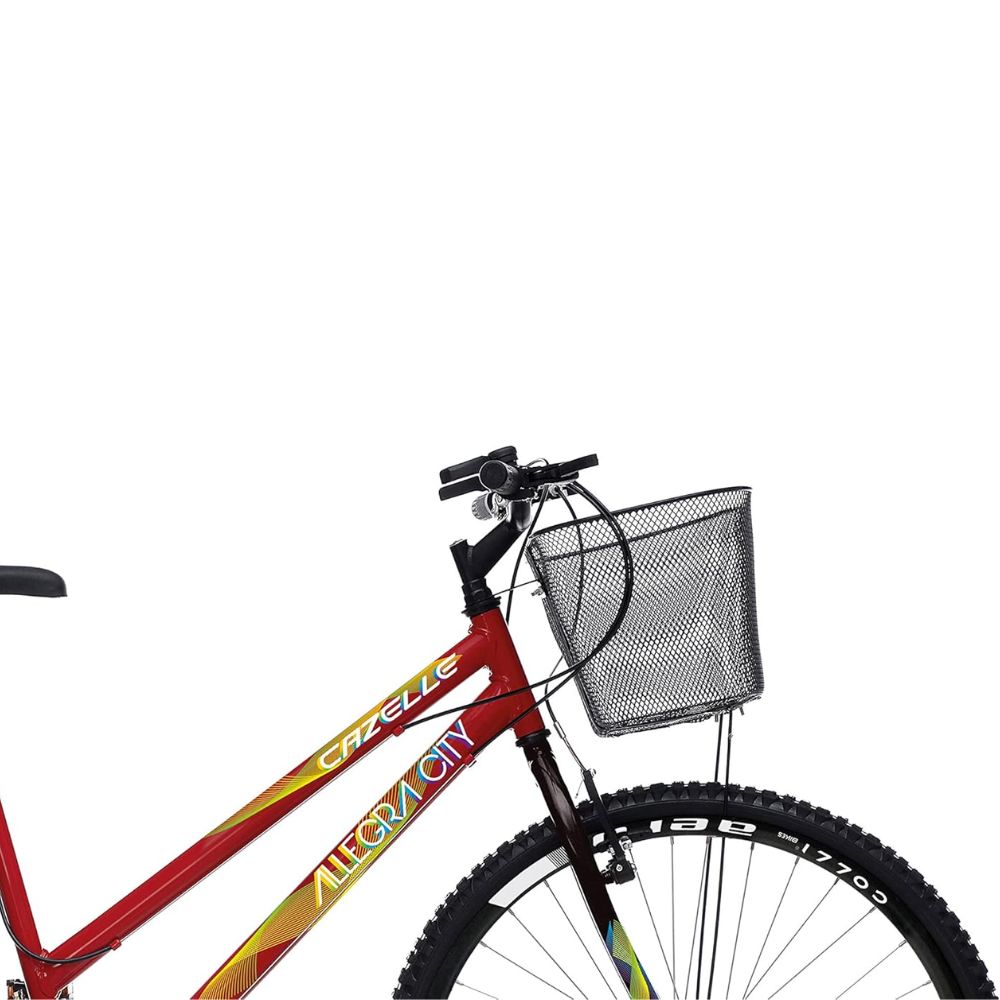 Bicicleta Colli Cazelle Allegra City 18 Marchas Aro 26 Vermelha