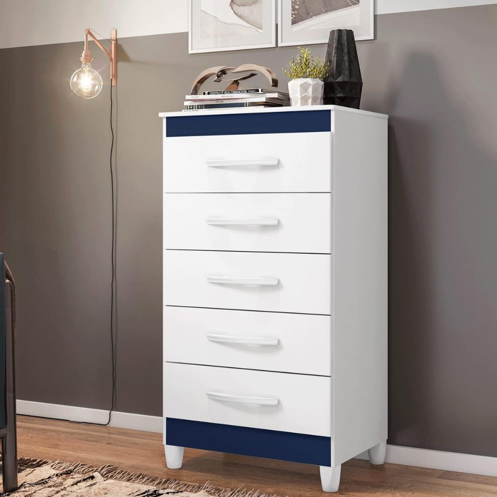 Cômoda 5 gavetas Esmeralda Multiflex Móveis Albatroz