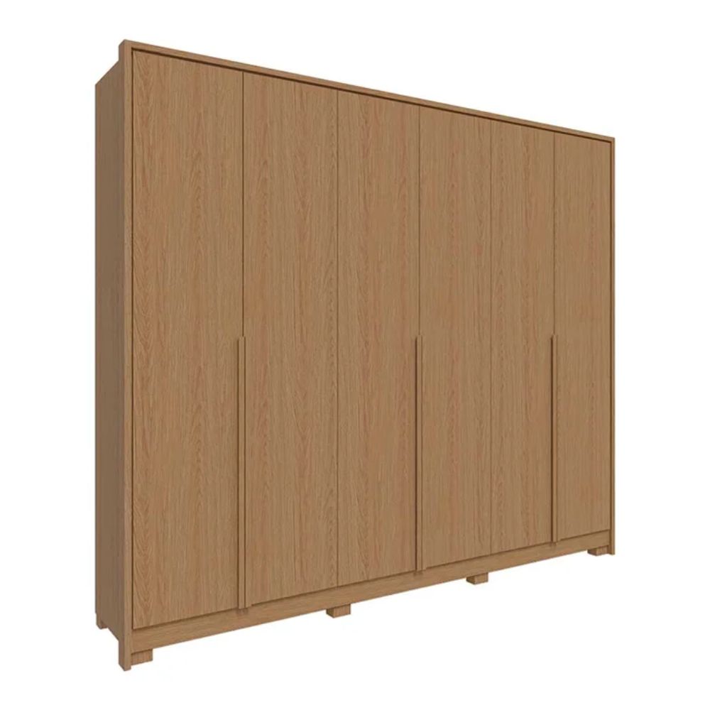 Guarda Roupa Rimo New Guarapari 6 Portas Carvalho
