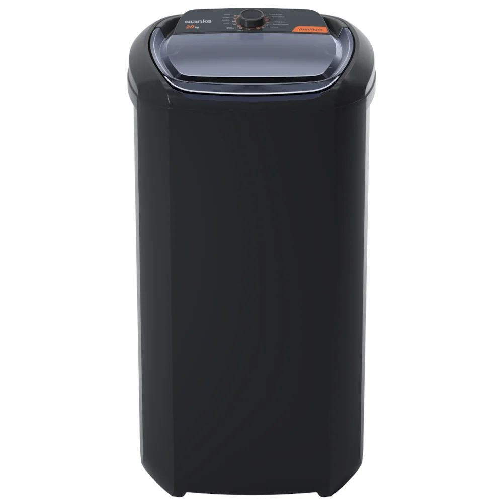 Tanquinho Wanke Premium 20kg Semiautomático, Preto