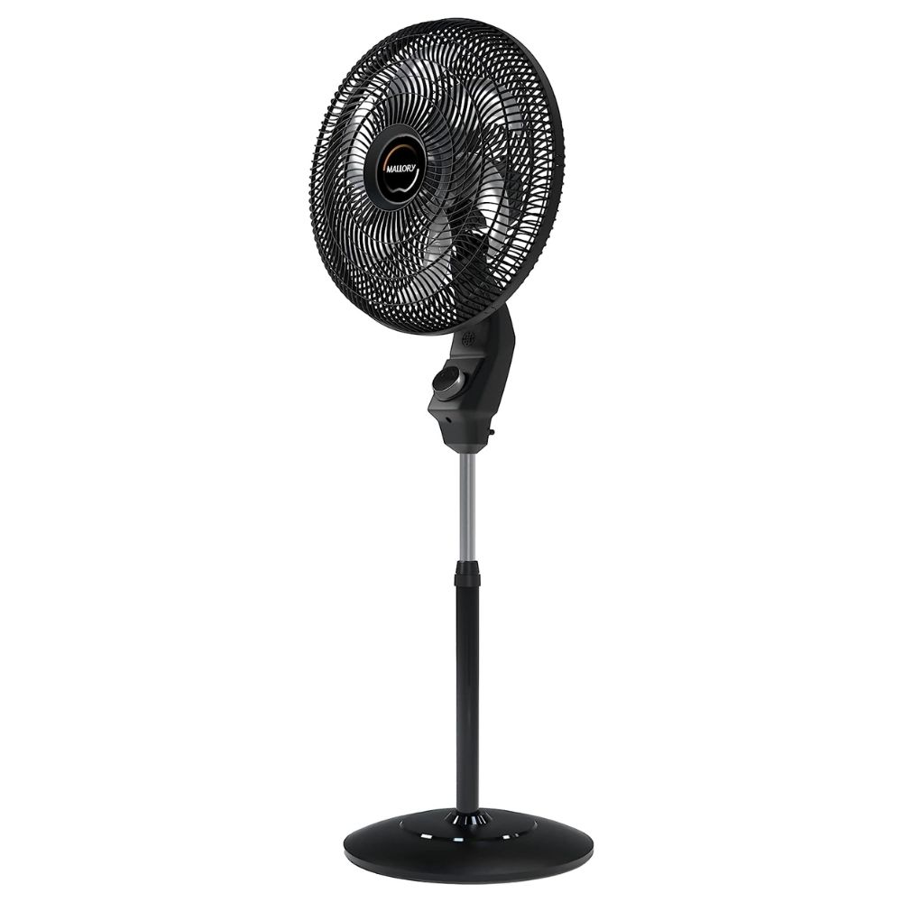 Ventilador Mallory Coluna Eolo Preto e Grafite 40 cm