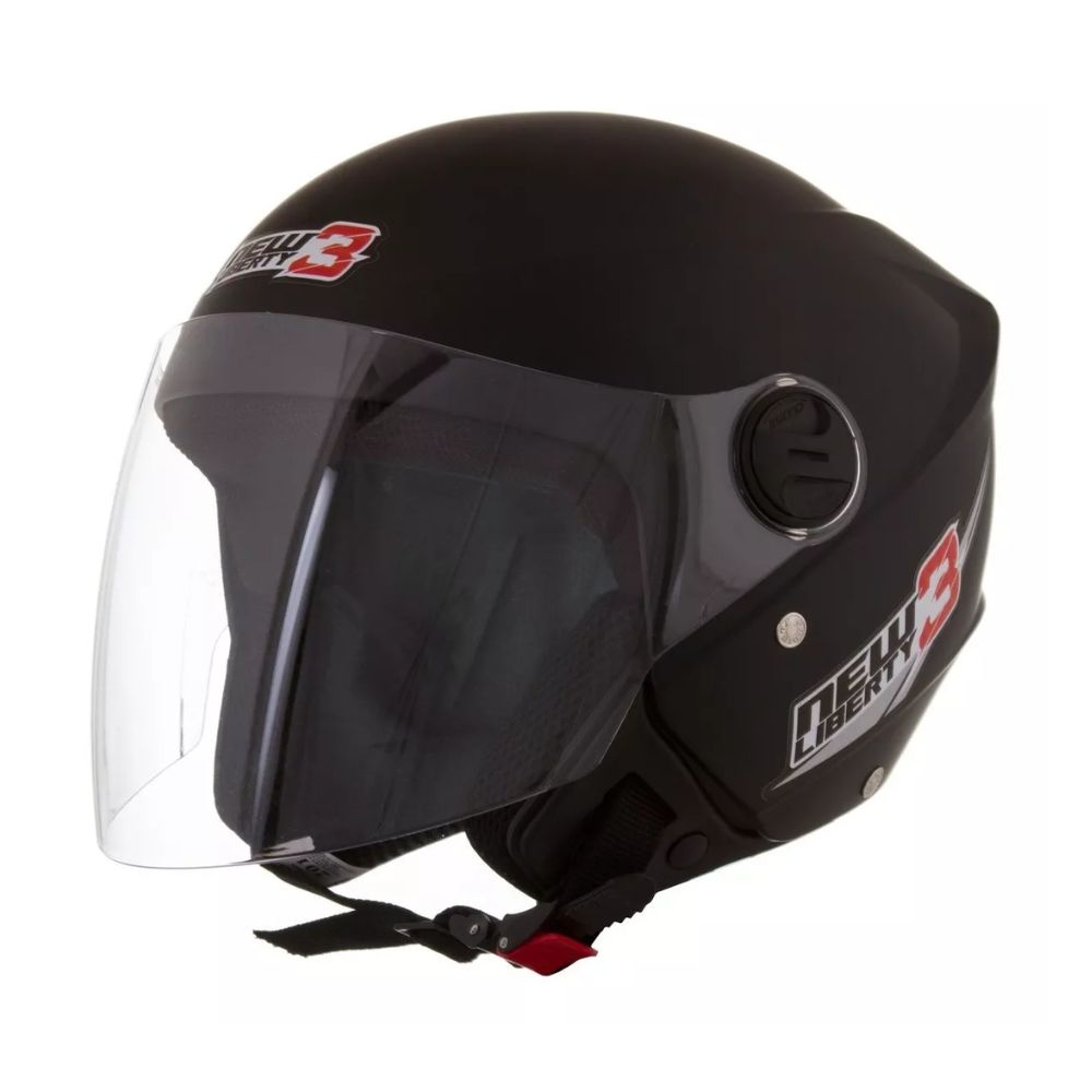 Capacete Protork Liberty 3 New Cap-489ptf Tam 58 Pto Fosco