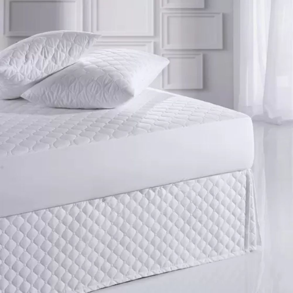 Saia Box Petit Poa Queen Casal 158x198x35cm Branco Altenburg