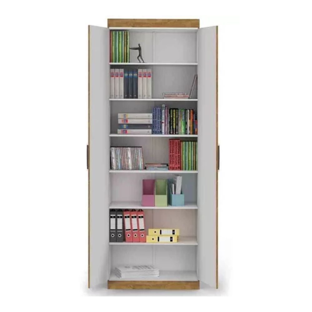 Armário Organizador Delta New Lukaliam Móveis Amêndoa / Off White
